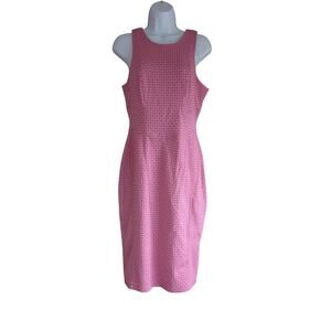 I Heart Love Ronson Size Med Pink Knee Length Dress Zip Up Sleeveless